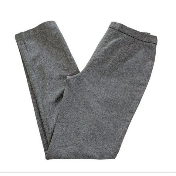 Dolce & Gabbana Women’s Sz 44 Gray Tweed Cotton Wool Blend Straight Leg Pants 30 - Picture 1 of 12